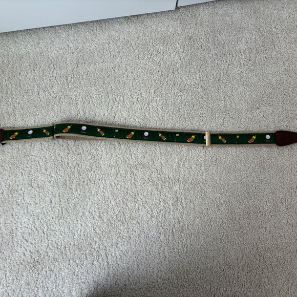 Vintage Alynn Adjustable Canvas Embroidered Golf themed Belt - Picture 9 of 11